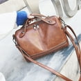 thumbnail image 4 of LIFKOME Ladies Handbag Rivet Crossbody Bag PU Material Bag Miss Size 1 Brown, 4 of 8