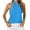 Womens Blue Tank Tops, variant on HAPIMO Women's Summer Tank Tops Halter Neck Blouse Hollow Out Strapless Camisole Solid Color Print Tops Sleeveless Shirts for Girls Casual Chiffon Camis Vest Blue M