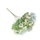 thumbnail image 5 of Flor artificial Tela de seda Ramo de flores falsas Fiesta de boda Fotografía Prop Decoración floral, Blanco verde AweSitey  HA6620-05B, 5 of 6