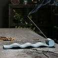 thumbnail image 3 of 1pc Zen Meditation Incense Stick Holder - Ceramic Insence Stick Burner with Ash Catcher - Home Decor (Without Incense), 3 of 7