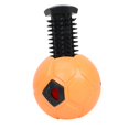 thumbnail image 2 of S SERENABLE Dog Treat Dispensing Soccer Chew Fetch Throw Ball for Teeth Cleaning Chewing Orange, 2 of 9