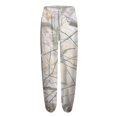 thumbnail image 3 of Camo Sweatpants for Women Cinch Bottom Drawstring High Waisted Workout Trousers Maple Leaf Print Lounge Pants Wide Leg Active Joggers Pants with Pockets white 3X-Large, 3 of 5