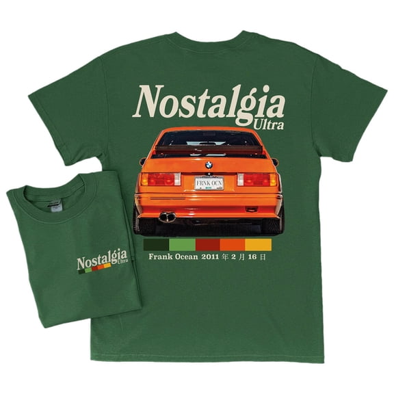 NOSTALGIA ULTRA Unisex Tshirt, Frank Ocean Blonde Shirt, Forest Green Color, Size 3XL