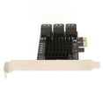 thumbnail image 1 of Tarjeta De Expansión PCIE 3.0 A 6 Puertos , Ancho De Banda De Bus De 32 Gbps PCI Express X4 X8 X16 Pin Chapado En Oro Tarjeta PCIE De 6 Puertos Velocidad De Transferencia, 1 of 7