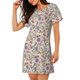 thumbnail image 2 of Balery Paisley Flowers Camisón de manga corta con cuello redondo para mujer, cómodo y elegante., 2 of 6