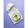 thumbnail image 3 of Scary Green Alien Graphic Hoodie Men -Image by Shutterstock, Male x-Large, 3 of 4