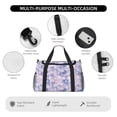 thumbnail image 4 of Disketp Winter With Snowflakes Bolsa de Viaje Tipo Duffle, Bolso de Mano para Fin de Semana para Mujer, Bolsa de Gimnasio Ligera para Hombre, Esencial para Viajes, 4 of 7