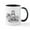 White/Black Inside, variant on CafePress - Kart Racer Pencil Sketch Mugs - 11 oz Ceramic Mug - Novelty Coffee Tea Cup