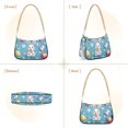 thumbnail image 7 of FORMRS Womens Shoulder Bag with Chain Strap Clutch Purse Cute Tote Handbag, Easter Bunny Pattern, 7 of 7