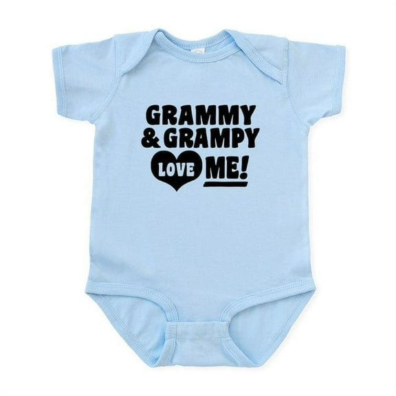 CafePress - Grammy And Grampy Love Me Infant Bodysuit - Baby Light Bodysuit, Size Newborn - 24 Months