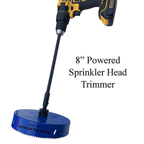 Keyfit Tools Power Sprinkler Head Trimmer 4 Diameter Trim Your Rotors & Spray Heads in Seconds