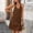 Coffee, variant on IUYRTFE Women's Sleeveless V-Neck Mini Dress with Pockets Adjustable Straps Casual Loose Fit Summer Tank Dress