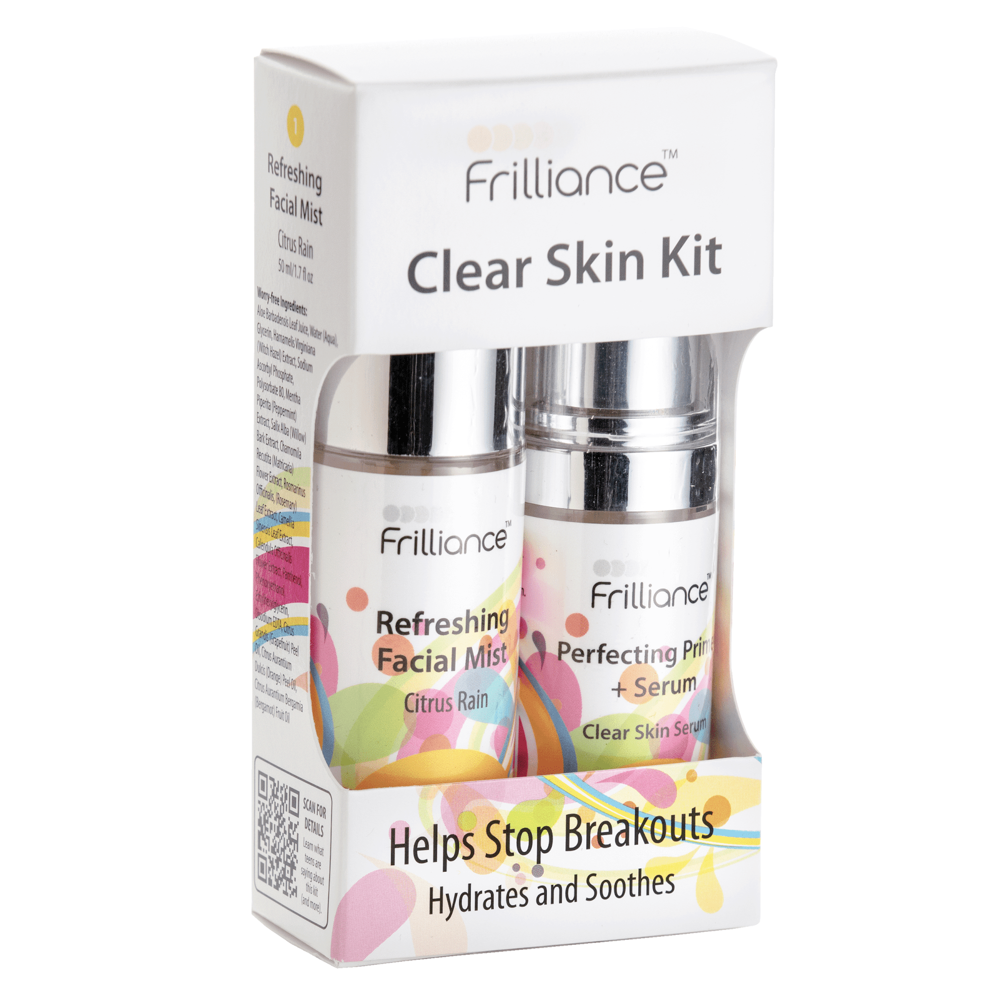 Frilliance Clear Skin Kit, Niacinamide Clear Skin Serum .5 fl oz