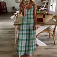 thumbnail image 2 of Clan Milne Tartan Sleeveless Dress dress korean style women's clothing trend 2025 Long dress woman dresses for woman 2025, 2 of 5