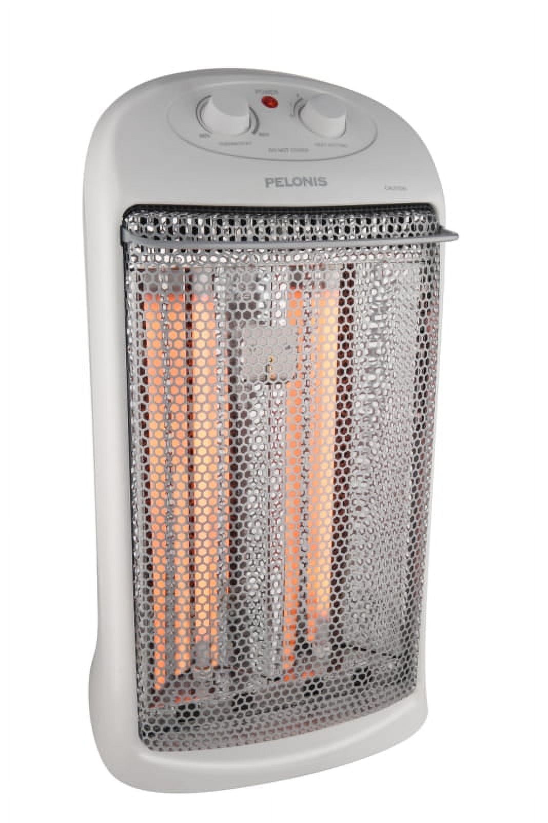 Pelonis Electric Quartz Heater with Thermostat, White, HQ-1000 - Walmart.com