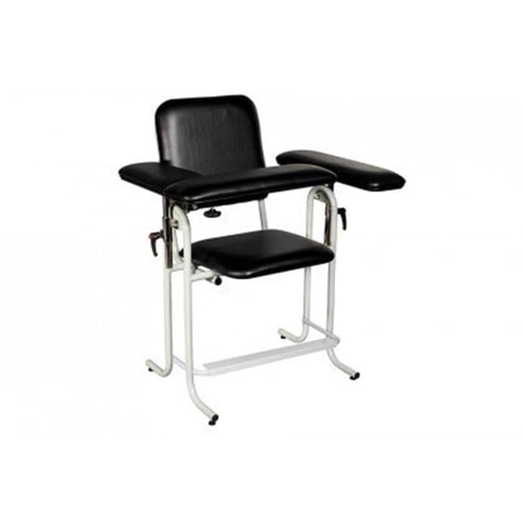 Tech Med 4382 Blood Draw Chair with Straight Arm, Blue