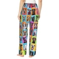 thumbnail image 3 of Balery Cute Dogs Collage print Women's Pajama Pants,Ultra Lightweight Pjs,Lounge Pant-, 3 of 9
