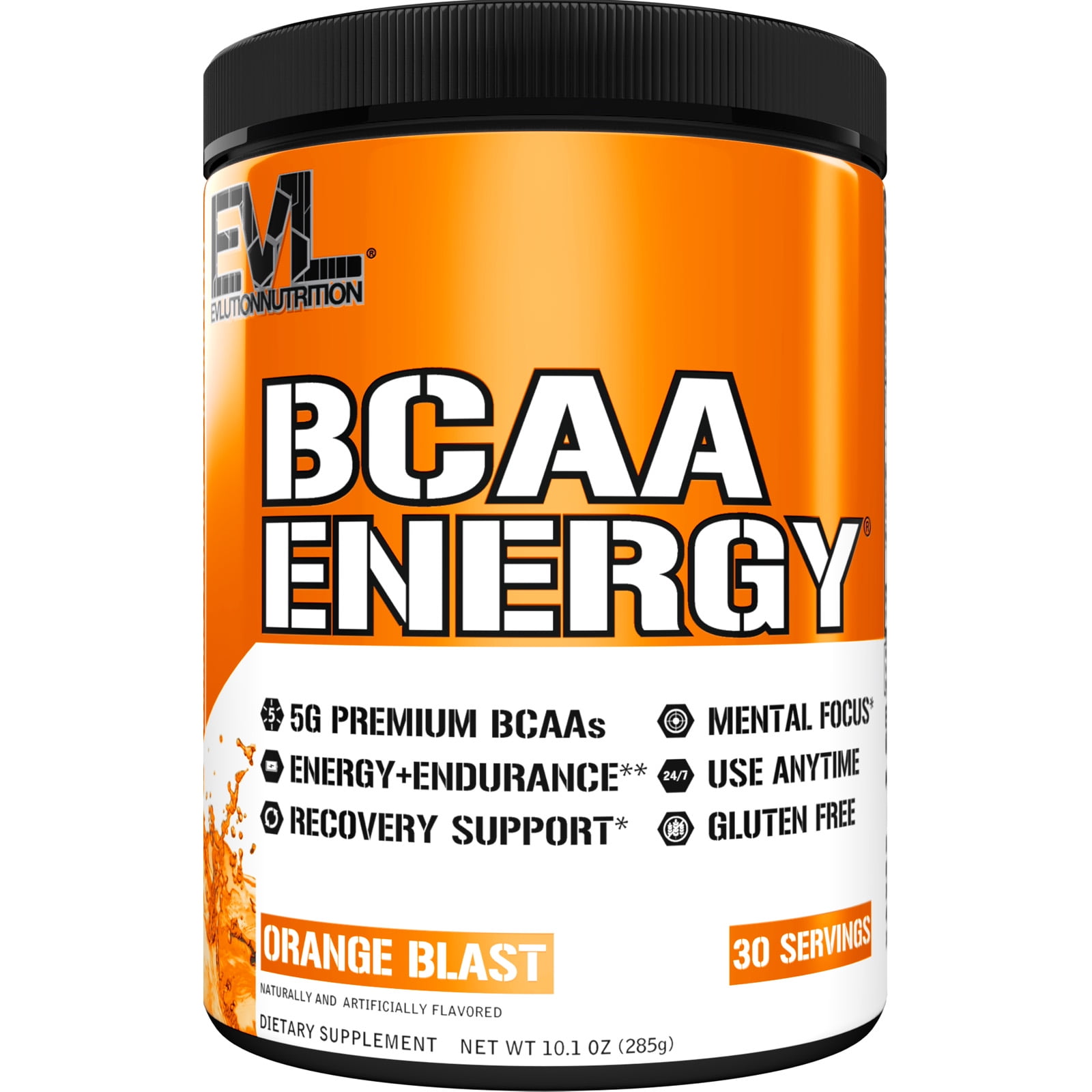 BCAA Powder Evlution Nutrition Pre Workout BCAA Energy Powder 30
