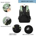 thumbnail image 4 of FORMRS Unisex School Backpack 17" Student Travel Bag with Laptop Compartment, Red Glasses, 4 of 7