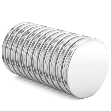 

REALTH Disc Magnets Diameter 1” x 0.08” 12 Pack Neodymium Small Rare Earth Magnetic Round Magnet for Fridge Office Science Project Teaching and Craft(MC2512P)
