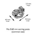 thumbnail image 3 of Direct-Jewelry 14k White Gold Replacement Earring Backs (1 Pair), 3 of 3
