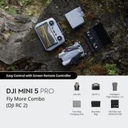 DJI Mini 5 Pro Fly More Combo with DJI RC 2 +3Battery ND Filter Set