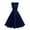 01 Blue, variant on Weiqiqre Valentines Dress for Women Sleeveless V-Neck A-line Bridesmaid Cocktail Party Swing Dress