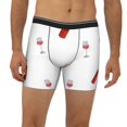 thumbnail image 2 of Men'S Boxer Briefs, Simple Wine Glass Bottle Print Soft And Breathable Mens Underwear Boxer Briefs With Widen Waist, 2 of 2