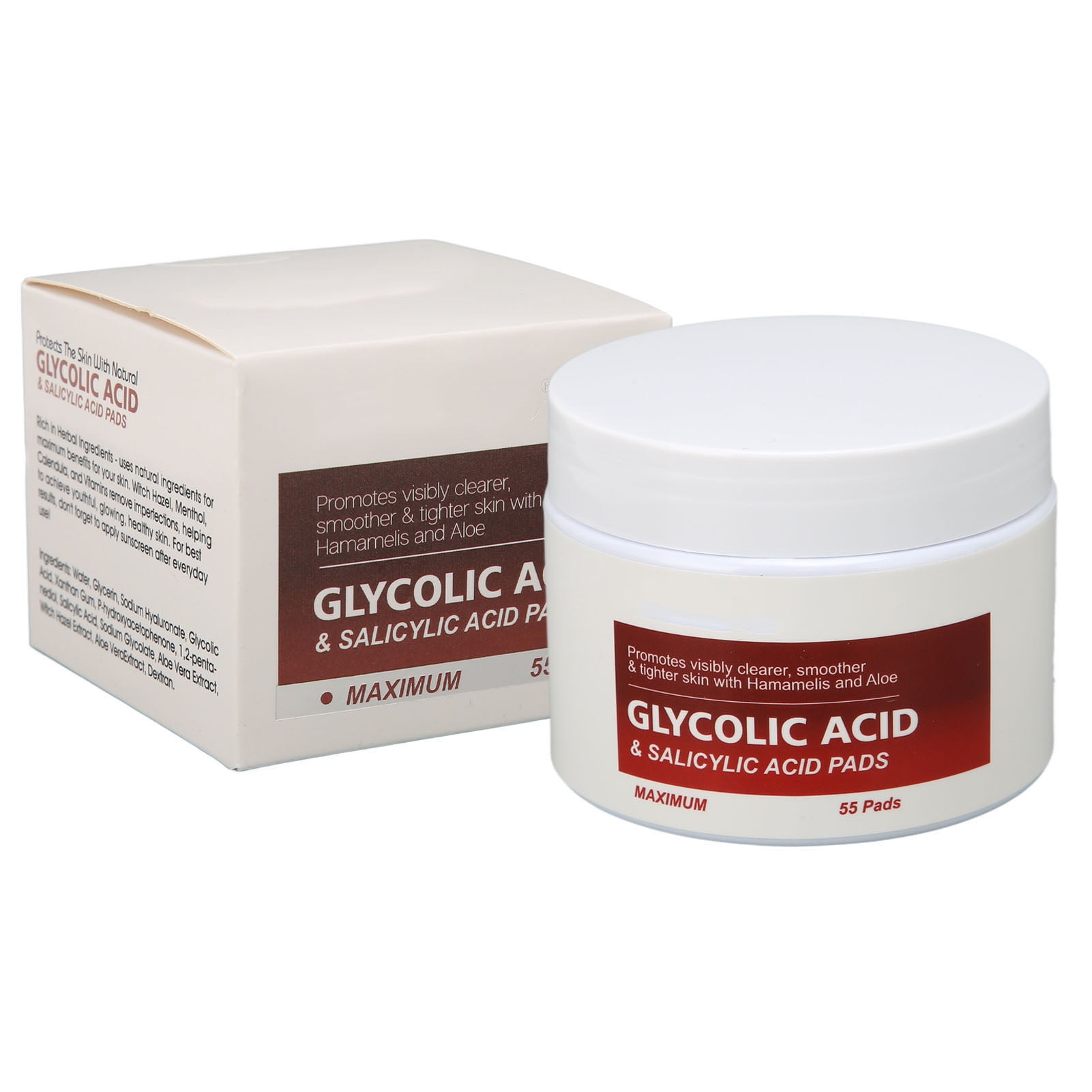 Glycolic Acid Pad, Gentle Pore Cleansing Face Pad For Home For Salon