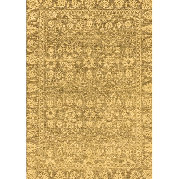 Ahgly Company Indoor Rectangle Abstract Brown Modern Area Rugs, 4' x 6'