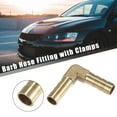 thumbnail image 2 of Unique Bargains 3 Pcs 8mm 0.31" Brass Car Barb Hose Fitting L Shape 2 Way Connector for Joiner Air Water Fuel Gas, 2 of 6