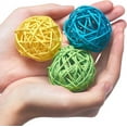 thumbnail image 3 of Wicker Rattan Balls Decorative Orbs Vase Fillers for Craft Party Valentine's Day Wedding Table Decoration Mixed Color 49mm 24pcs/set, 3 of 7