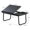 thumbnail image 3 of Pantio Mesa para Cama Plegable, Escritorio Portatil para Laptop, Mesita Laptop Cama con Portavasos y Ranura Inclinaci&oacute;n Ajustable de 5 Niveles de Comer, Jugar, Estudiar y Trabajar, 3 of 7