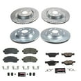 thumbnail image 3 of PowerStop Front and Rear Z23 Evolution Sport Carbon-Fiber Ceramic Brake Pad and Drilled & Slotted Rotor Kit Fits: SUBARU Select Models K8521, 3 of 10