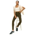 thumbnail image 4 of KHAKI & BLUE Women’s The Everyday Garment-Dyed Skinny Jeans Soft Stretchy High Rise Comfy Casual Pants, 4 of 7