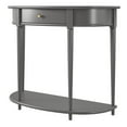 thumbnail image 2 of Ameriwood Home Aurora Half-Moon Console Table, Gray, 2 of 9