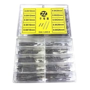 Watch Parts Capsa Pin Notched Tubes and Pins Watch Band Strap Pin Bar 1 Set 0.9* 10 12 14 16 18 20 22 24 26 28M