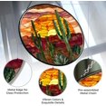 thumbnail image 2 of Personalized Cactus Stained Glass Suncatcher Stained Glass Window Hanging Home Decor Garden Halloween Christmas Wedding Housewarming Gifts, 2 of 6