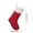 A, variant on Clearance! 18 Inch Quilted Christmas Stockings, Soft Fabric Xmas Stockings with Pom Pom Trim, Large Hanging Gift Socks for Fireplace Mantel Christmas Tree Holiday Home Party Decor