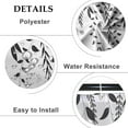 thumbnail image 4 of Black Leaf Shower Curtains with Hooks Farmhouse Botanical Black White Floral Leaves Fashion Shower Curtain for Bathroom Decor Waterproof Polyester Shower Curtain for Bathroom 84x72 Inch, 4 of 6
