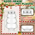 thumbnail image 3 of NIRHekf 5Pcs Plastic Juice Bottles with Lid -  Christmas Tree Shaped Water Bottles Clear Candy Jar Empty Beverage Container for Smoothies, Milk, Party Favors (5Pcs), 3 of 17