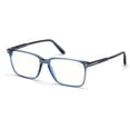 thumbnail image 5 of TOM FORD FT5696-B 090 Rectangular Shiny Blue Demo Lens 56 mm Men's Eyeglasses, 5 of 6