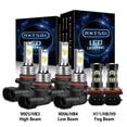 thumbnail image 1 of RXTSQI for Honda Civic Sedan 2014-2015 White LED Headlight Bulb Kit Fog Light 9005 9006 H11,3570, 1 of 12