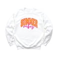 thumbnail image 4 of Summer Vibes Sweatshirt for Women, Teens, & Girls Girly Orange and Pink Summer Pullover White Sweatshirt Youth Large, 4 of 5