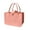 Pink, variant on Foldable Felt Shopping Bags Large Capacity Shopper Storage Bags For Groceries And Travel With Reinforced Handles
