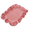 thumbnail image 2 of KGJQ Placemat with Ruffle Edge, Heat Resistant Table Mat, Rectangular Placemat Fabric Coaster for Home Party Dining Table Decor, 2 of 8