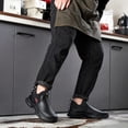 thumbnail image 6 of LASUDRAA Mens Black Chef Shoes Oil-Resistant Waterproof Slip-Resistant Puncture-Resistant Work Shoes, 6 of 7