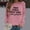 Pink, variant on Mom Nana Print Women's Sweatshirt Long Sleeve Crewneck Regular Fit Spring Cute Pullover Sweater Fall Tops