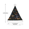 thumbnail image 3 of Haiem fall fox deer bird Pattern Santa Hat Confortable Velvet Christmas Hat for Christmas Party Favors Fit for Adults and Kids, 3 of 6