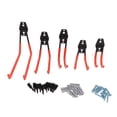 thumbnail image 1 of Juego de 5 ganchos dobles de 40 kg para almacenamiento en garaje, resistentes, para montar en la pared, para bicicletas, caravanas, sótanos, sillas, escaleras, bicicletas, color naranja, 1 of 14